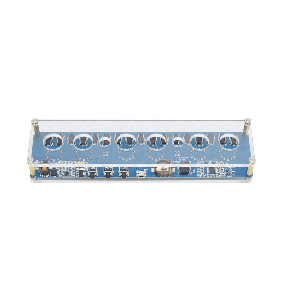 DC 5V Electronic IN14 Nixie Tube digital LED Clock DIY Gift Circuit Board PCBA RGB Lamp Clock Chip IC Micro USB with Shell