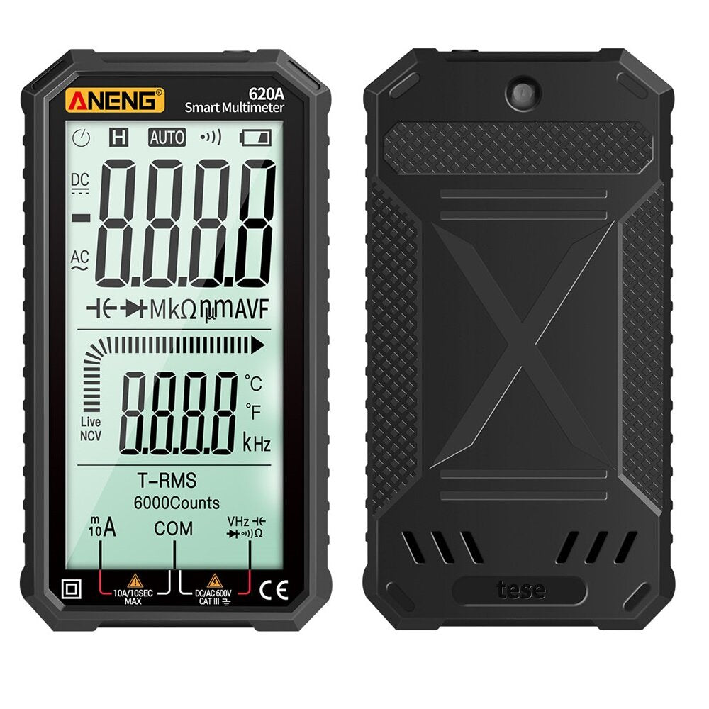4.7 inch Large LCD Screen Automatic + Manual Intelligent True RMS Digital Multimeter Resistance Diode Capacitance Temperature Frequency Test