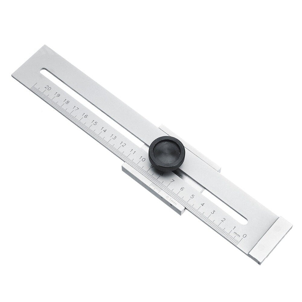 Carbon Steel Marking Gauge, 0-200/250/300mm, 0.1mm Resolution, 40mm Wide, Durable Tool for Woodworking & Engineering
