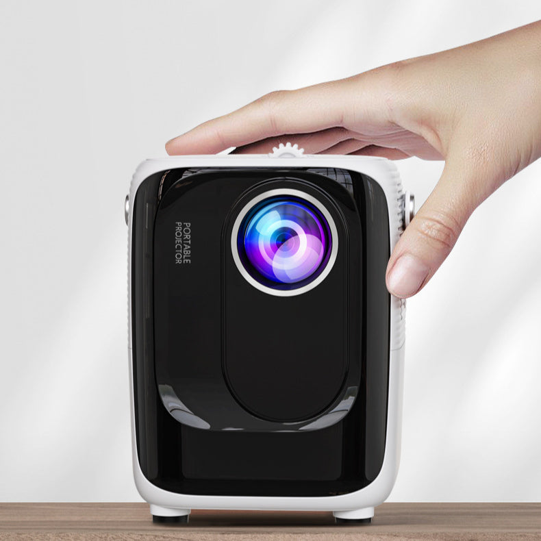 AI Voice Remote Portable Projector 1080P HDR10+ WiFi+BT Low Blue Light Home Theater with Surround Sound & 3D Video Player EU Plug