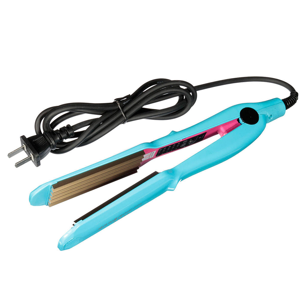 Hair Crimper Curler Iron Anion Ceramic Wave Curling Wand with 5-Spped Temperature Control Hair Curler