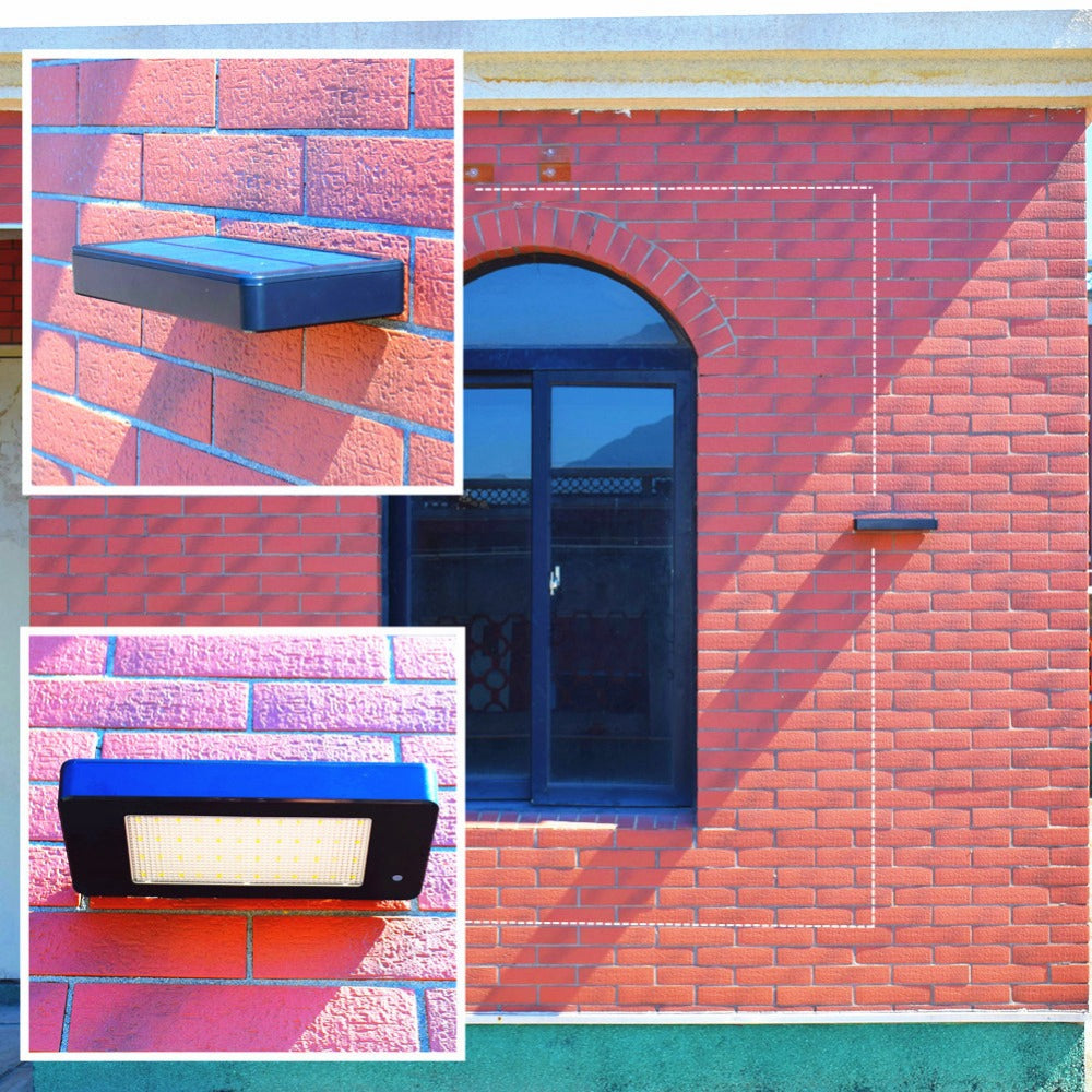Solar Powered 48 LED Motion Sensor Waterproof Wall Light Outdoor Garden with 4 Modes
