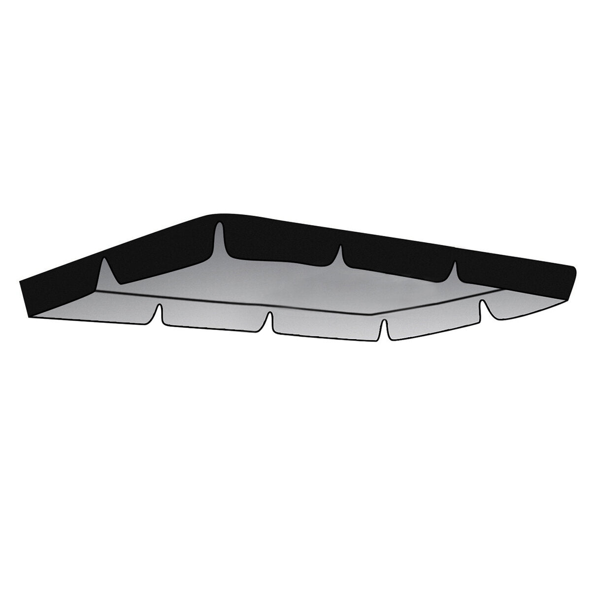 2100D Oxford Cloth Swing Top Cover Swing Awning Waterproof Sun Protection Canopy Outdoor Garden Shade Canopy