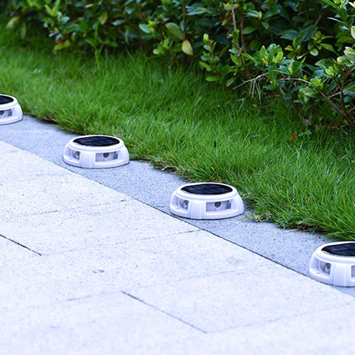 Waterproof Foot Sensor LED Solar Lights Underground Buried Garden Lawn Deck Path Outdoor Wall Lamp