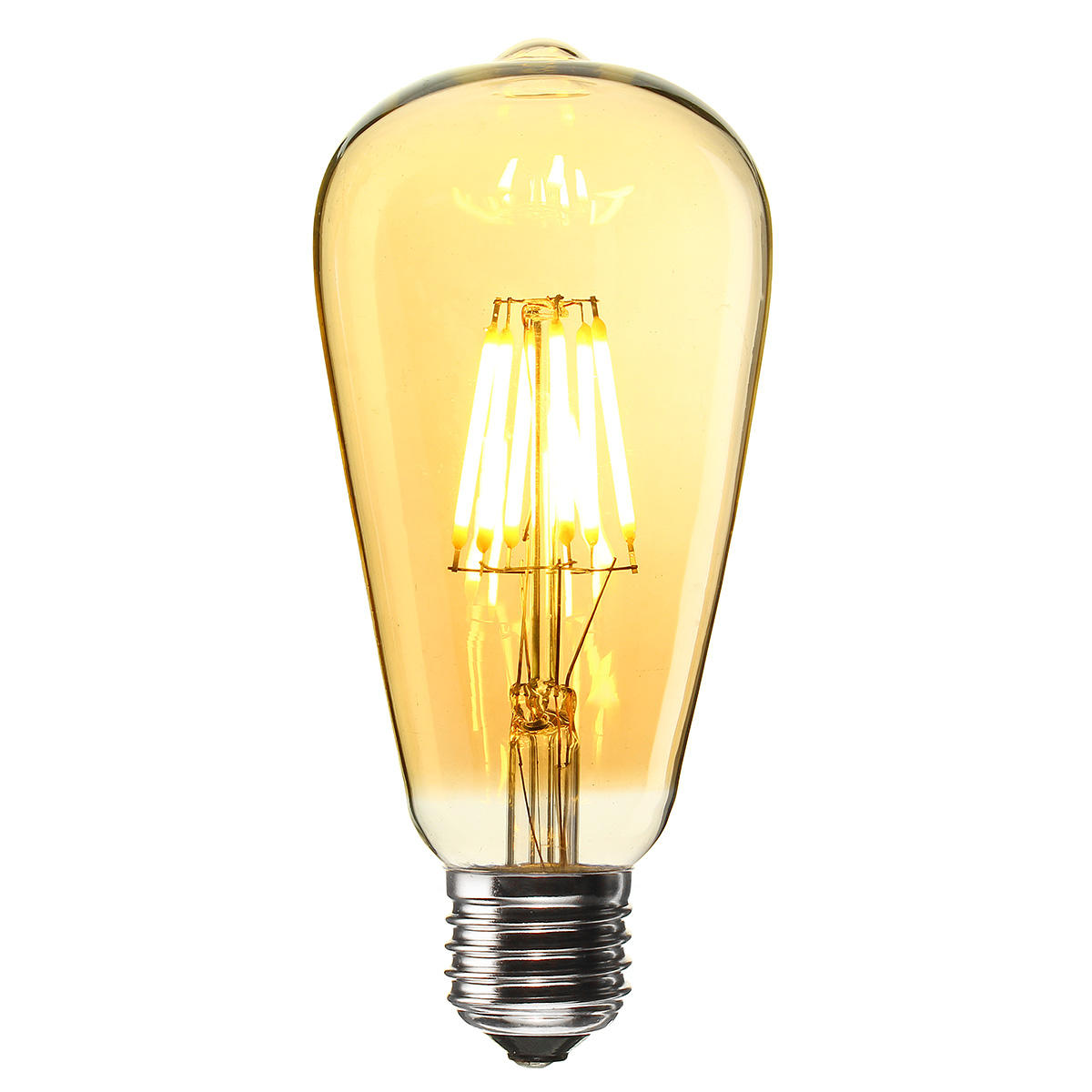 6W Golden Cover Dimmable Retro Vintage Filament LED Bulb Light Lamp AC110/220V