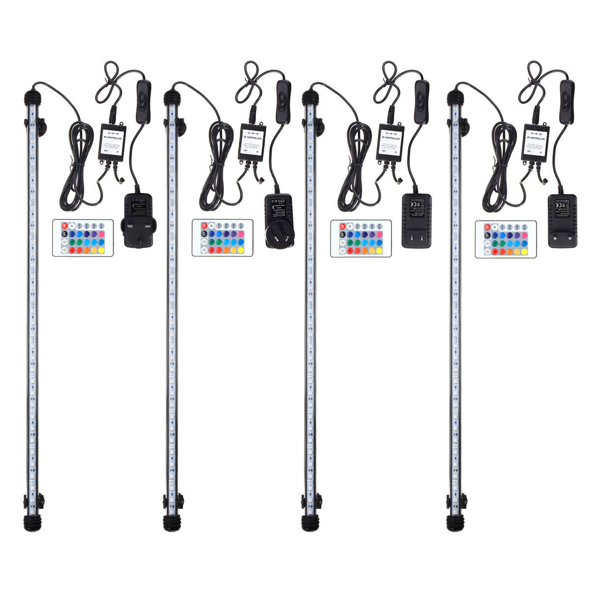 Waterproof 36PCS LED Aquarium Light  RGB 5050 Remote LED Tank Fish Light Submersible Bar Lamp Lantern