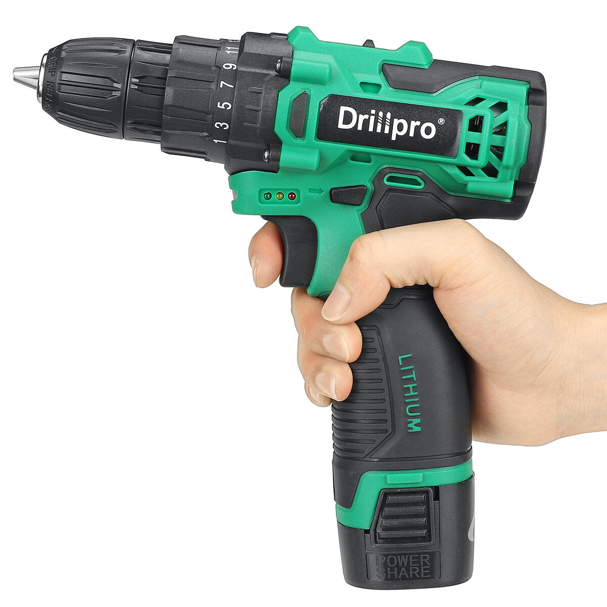 18V 1500mAh Cordless Drill Rechargeable 2 Speed Electric Drill