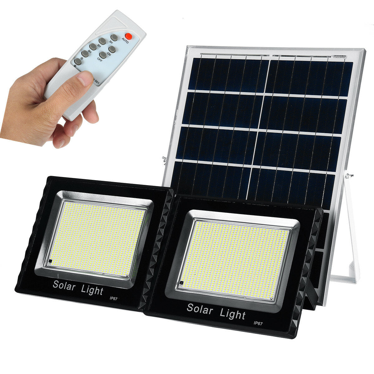 1976LED Solar Light LED Street Floodlight Garden Spotlight Outdoor Lamp With Remote Control