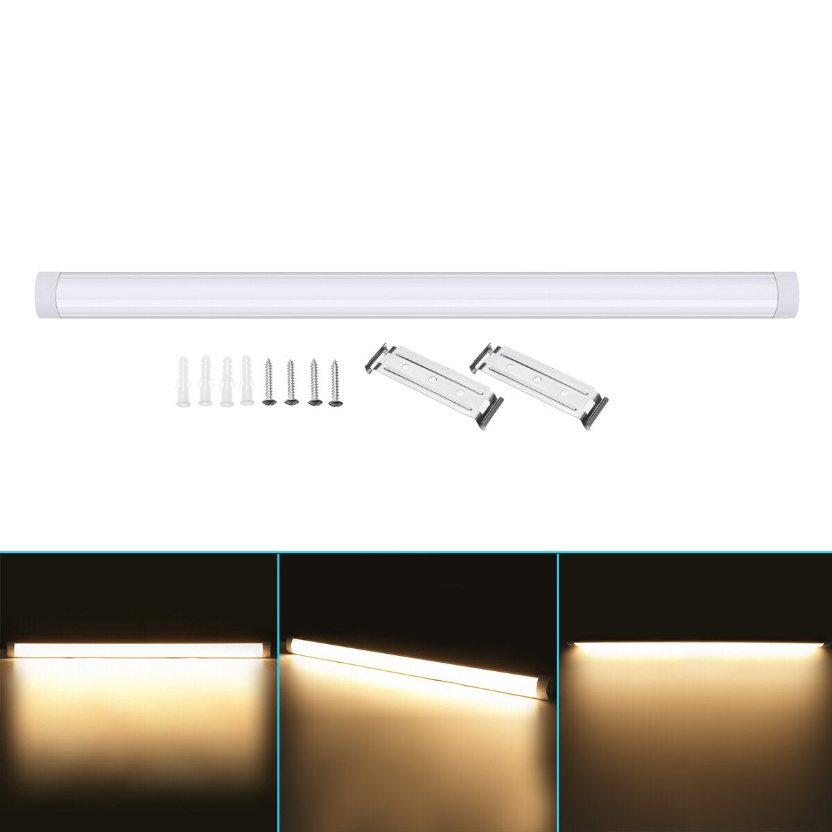 1Pcs 120cm LED Batten Linear Tube Light Fluorescent Lamp LED Surface Mount Lights