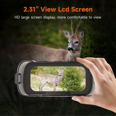 High-Performance Digital Night Vision Binoculars with 7 IR Levels, HD Image/Video, 1300FT Range, Manual Focus