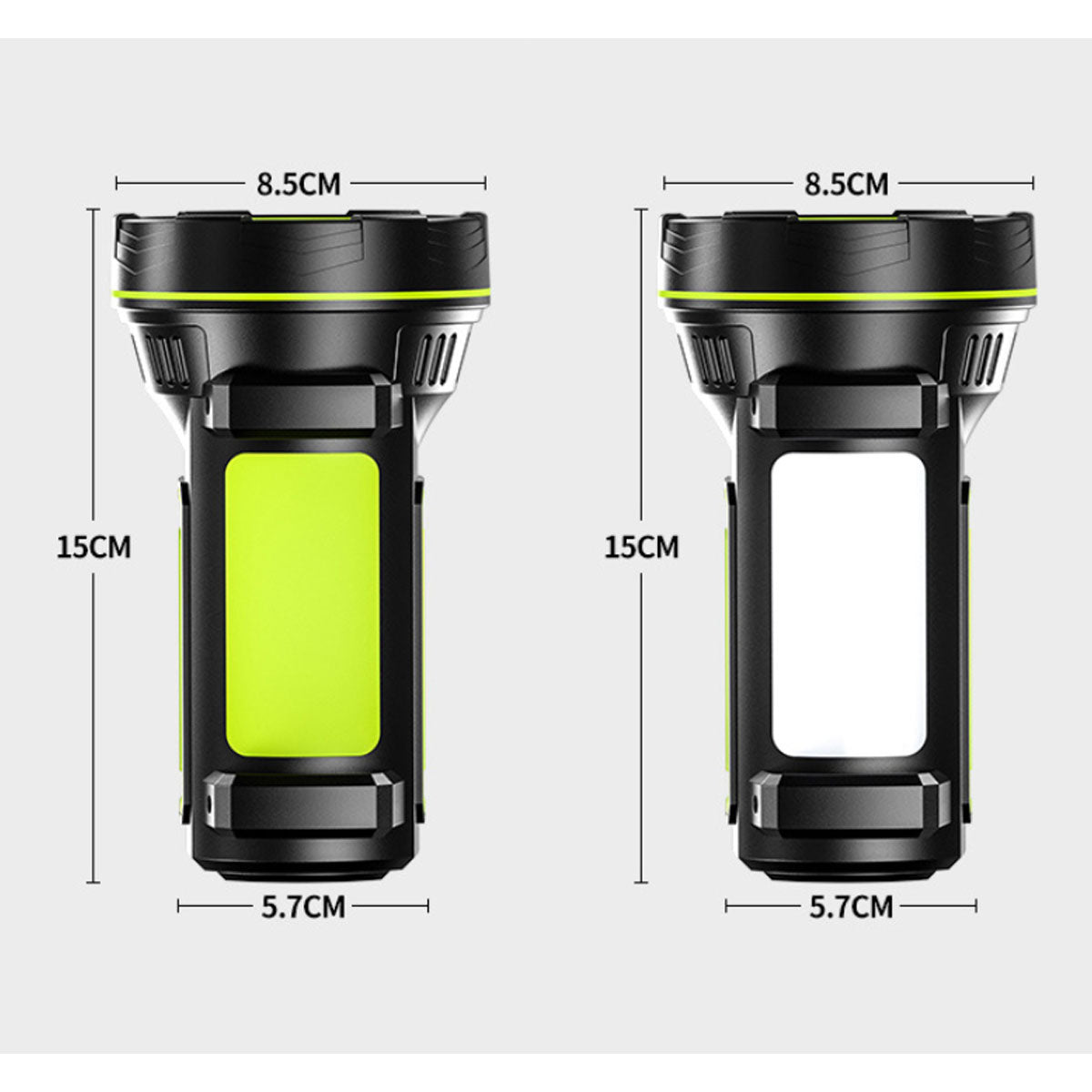 Super Bright LED Spotlight 2 Modes USB Rechargeable Searchlight Flashlight Work Light Waterproof Camping Hunting