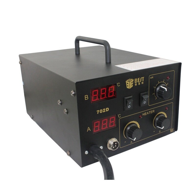 2 In 1 650W High Power Hot Air Gun Soldering Rework Station with Digital Display with 3 Nozzles