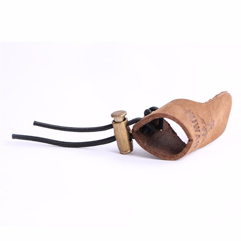 Cowhide Finger Guard Protector Glove for Fishing Ourdoor Activities Leather Finger Protection