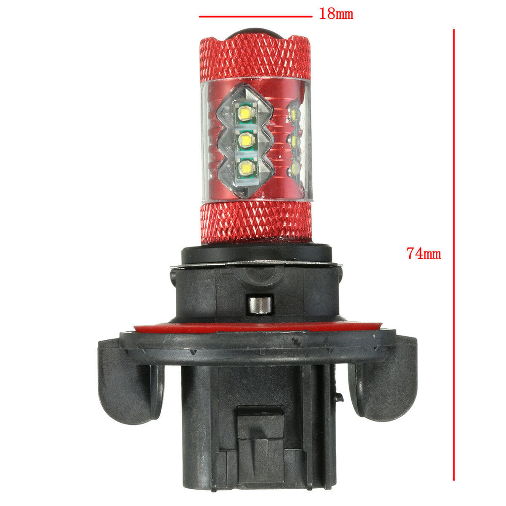 12V Pair Motorcycle LED Fog Light Lamp Bulb White H11 H10 H7 H8 H4 9005 9006 P13W H16 H13