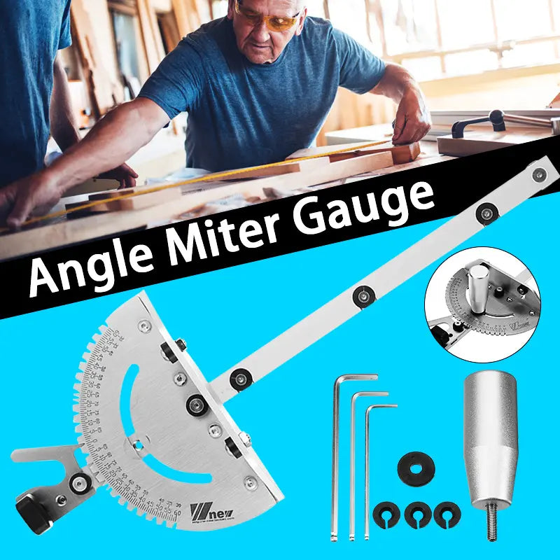 450mm Miter Gauge for Table Saws & Band Saws - Fits Dewalt 744, 745, Makita 2705, Precision Woodworking Tool