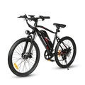 Electric Bicycle 36V 13Ah 350W Motor ecommended Top Speed 25KM/H 24 Inch Tires 90km Max Range 150kg Max Load 7 Speed Shiman0 Gear System