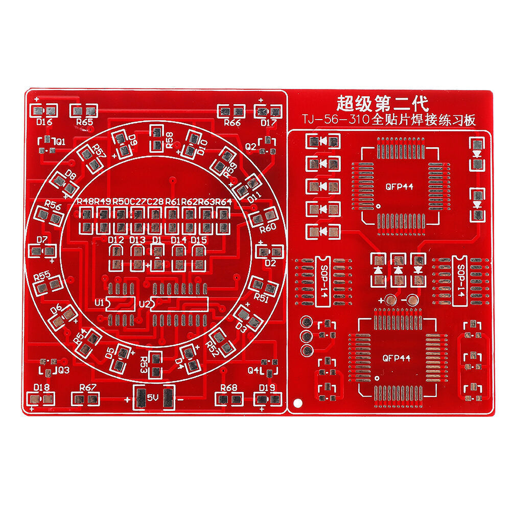 Full SMD Welding Practice Board Kit SMD Lucky Turntable Flow Lamp DIY Soldering Skill Training Parts