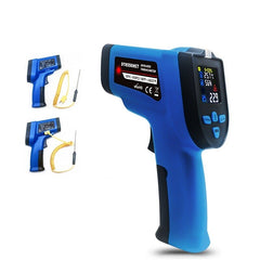 -50~500 Dual Laser Non Contact Digital Infrared Thermometer Industrial Temperature Measuring Tool with K Type Thermocouple Probe