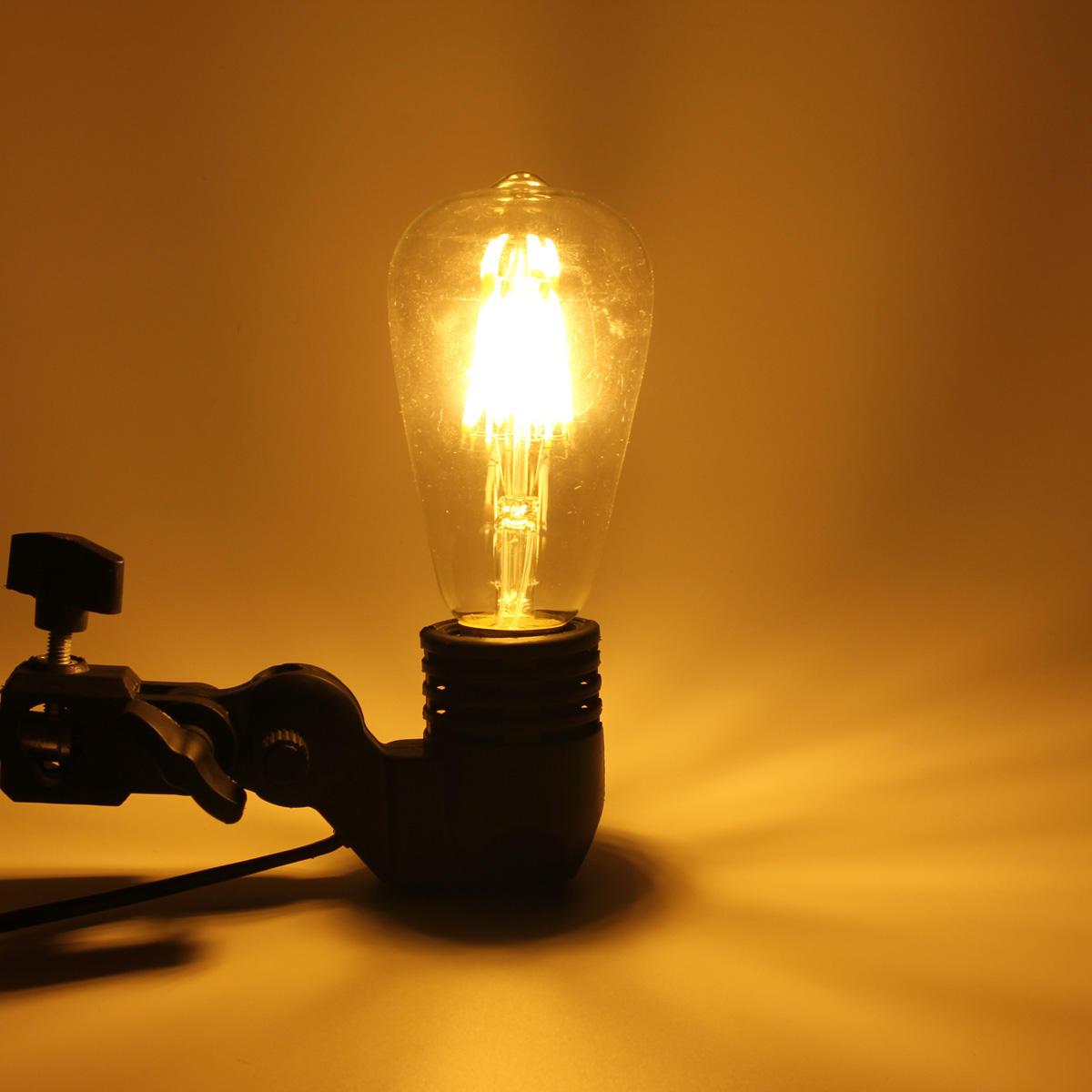 E27 ST648 Warm White Vintage Edsion Non-dimmable LED COB Light Bulb AC85-265V