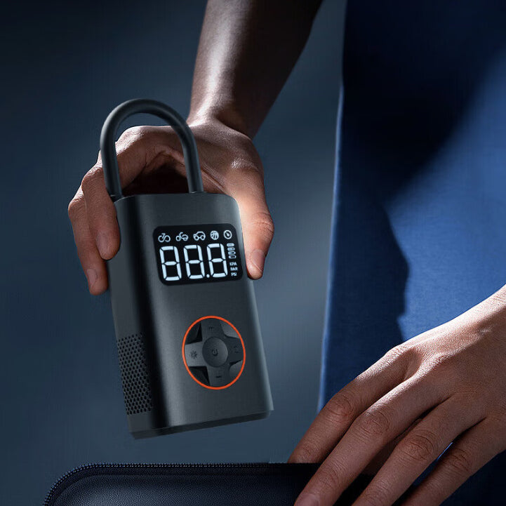 150PSI Smart Bike Pump - 5 Inflation Modes, Fast Charging, LED Display, Portable for Bikes/Cars/Balls