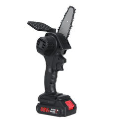 Upgrade 4in 88VF 1500W 2500mAh Mini Electric Chain Saw Battery Indicator Rechargeable Woodworking Tool