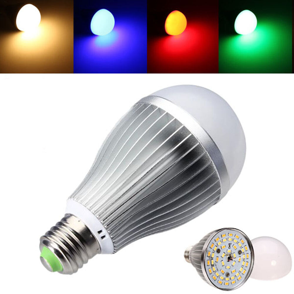 2.4G RF E27 LED Bulb Dimmable 12W RGB+Warm White  SMD 5630 Home Decorative Lamp AC85-265V