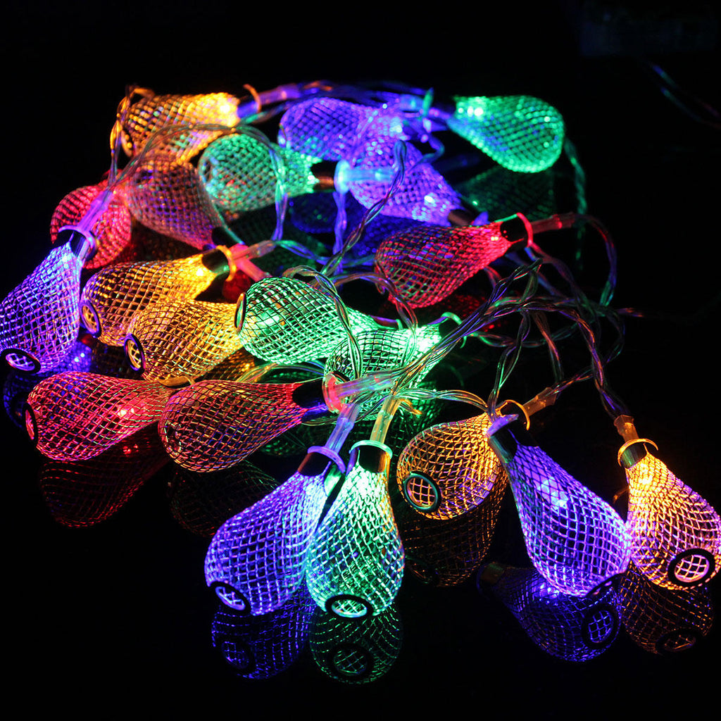 Battery Powered 8 Modes 10 Branches 60LED Peacock String Holiday Light with 19Keys Remote Control