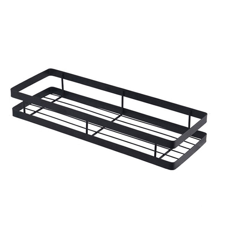 Kitchen Wall Shelf Storage Organizer Shelf Spice Rack Punch Free Storage Rack
