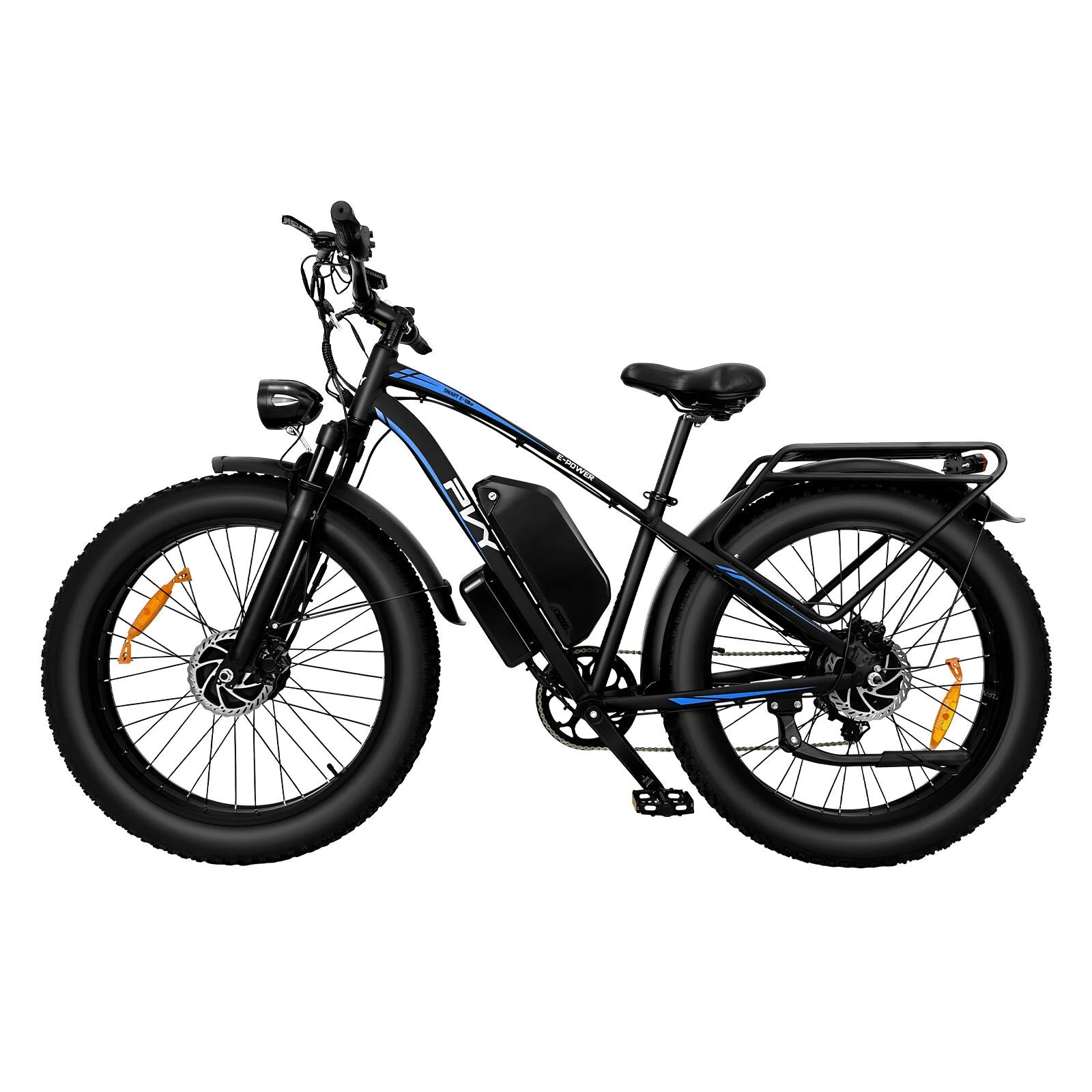 Electric Bike, 48V 25Ah Battery, 1200W*2 Dual Motors, 26 Inch Fat Snow Tires, Top Speed 25KM/H, 80-150KM Long Range, 150KG Max Load Electric Bicycle