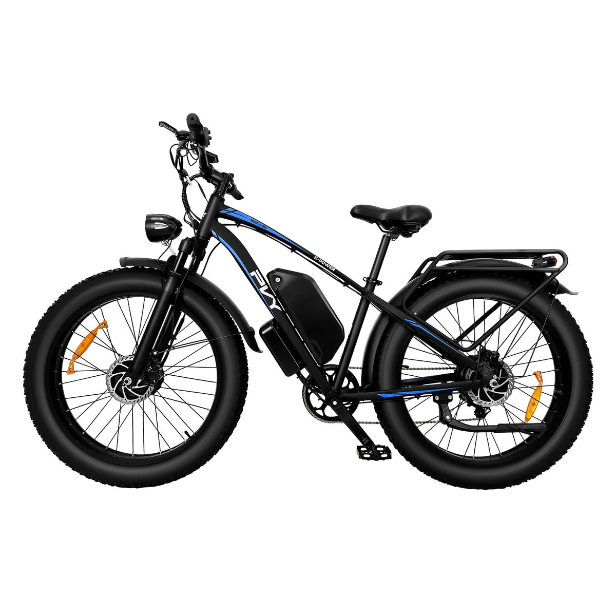 Electric Bike, 48V 25Ah Battery, 1200W*2 Dual Motors, 26 Inch Fat Snow Tires, Top Speed 25KM/H, 80-150KM Long Range, 150KG Max Load Electric Bicycle