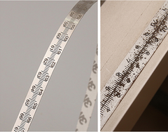 Stainless Steel Laser-Etched Ruler with Adhesive Backing, Dual Measurement, Sleek Silver Finish - Choose Length 0.6m to 2.5m