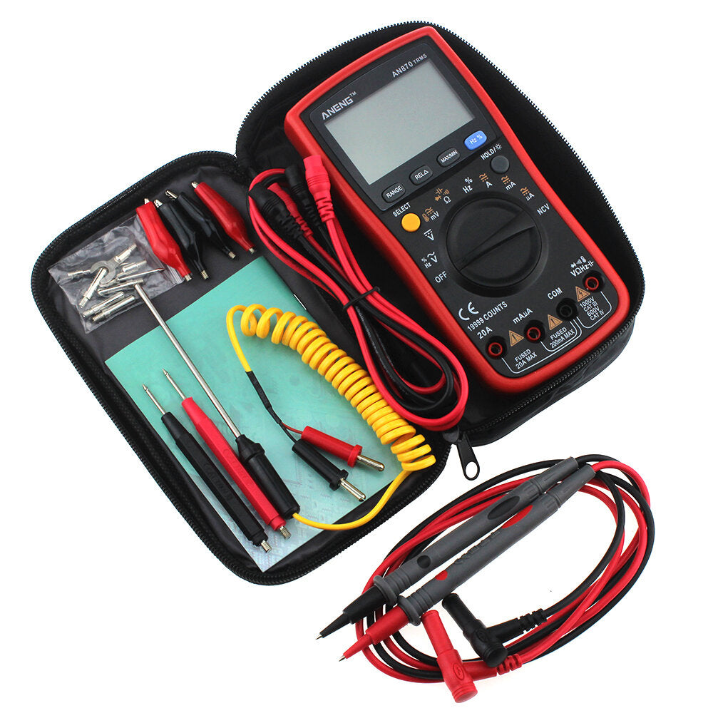 Auto Range Digital Precision Multimeter 19999 Counts True-RMS NCV Ohmmeter Tester