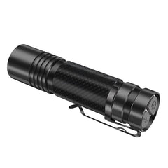 800LM Type-C Fast Rechargeable EDC Flashlight with 18650 Battery Power Indicator Waterproof Mini LED Torch