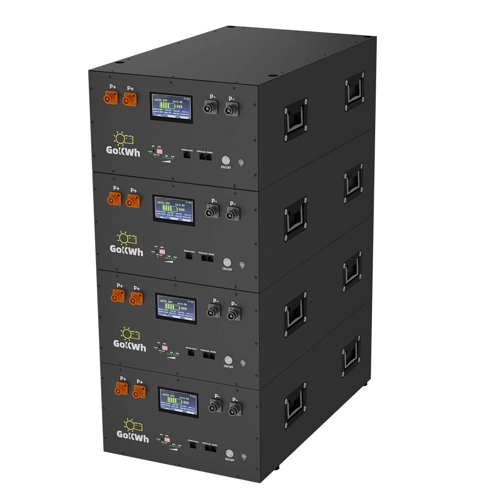 51.2V 340Ah LiFePO4 Lithium Battery Pack Energy Storage Box with Touch LCD Screen