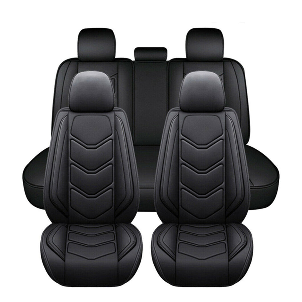 1/5 Pcs Seats Universal Car Seat Cover 3D Full Set PU Leather Front Rear Protector