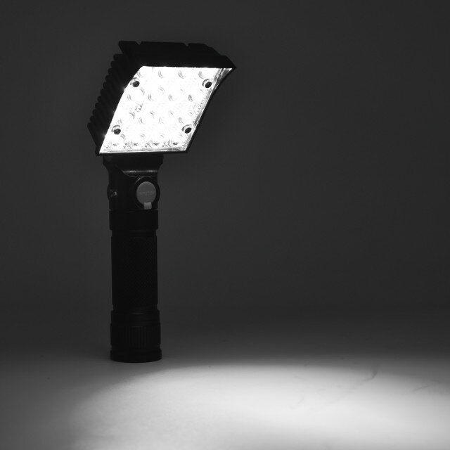 16x COB 4Colors 4Modes 180 Adjustable Head Magnetic Tail USB LED Flashlight