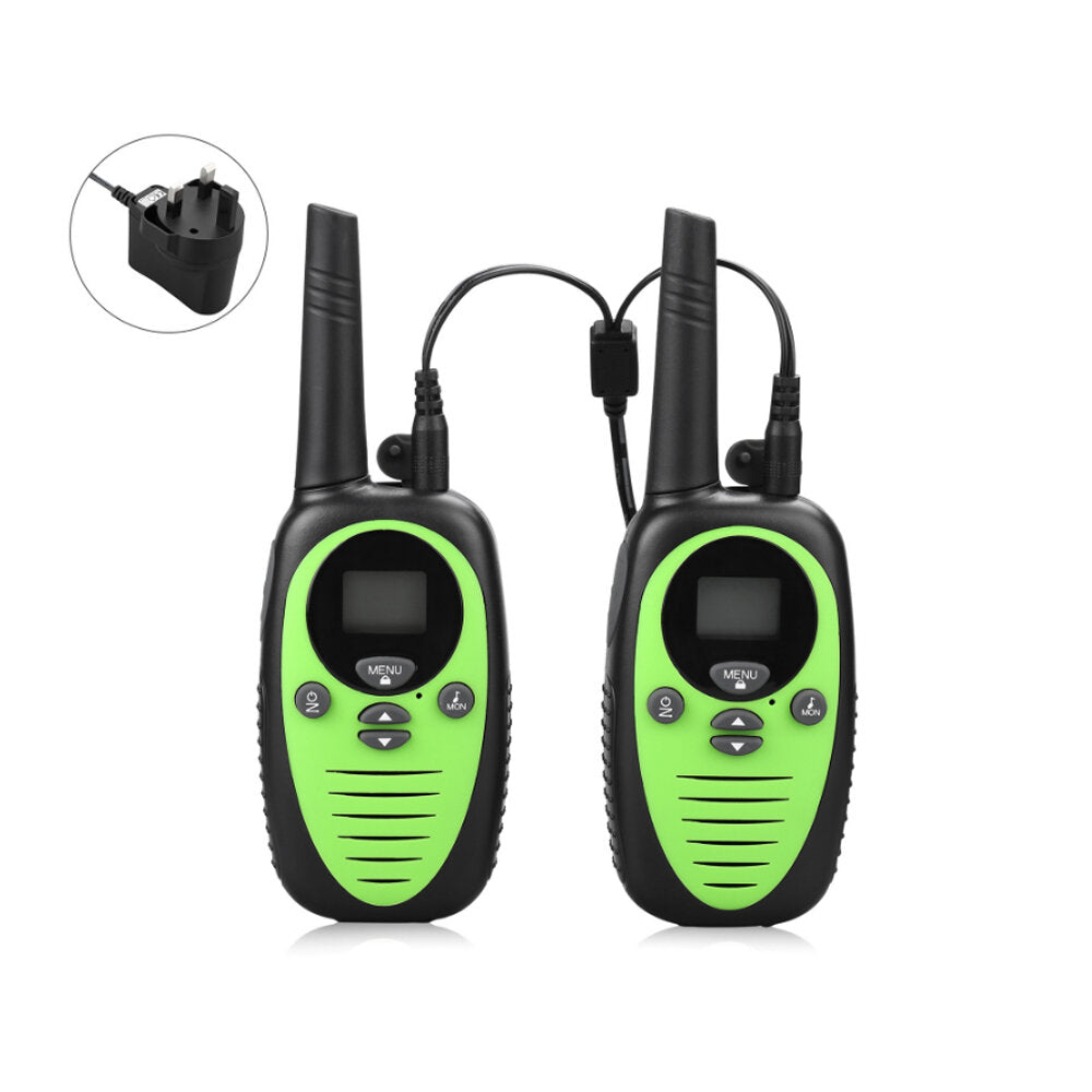 Mini Kids Walkie Talkie Waterproof 22 Channels Handheld Dual Band Two Way Radio Interphone Pack2