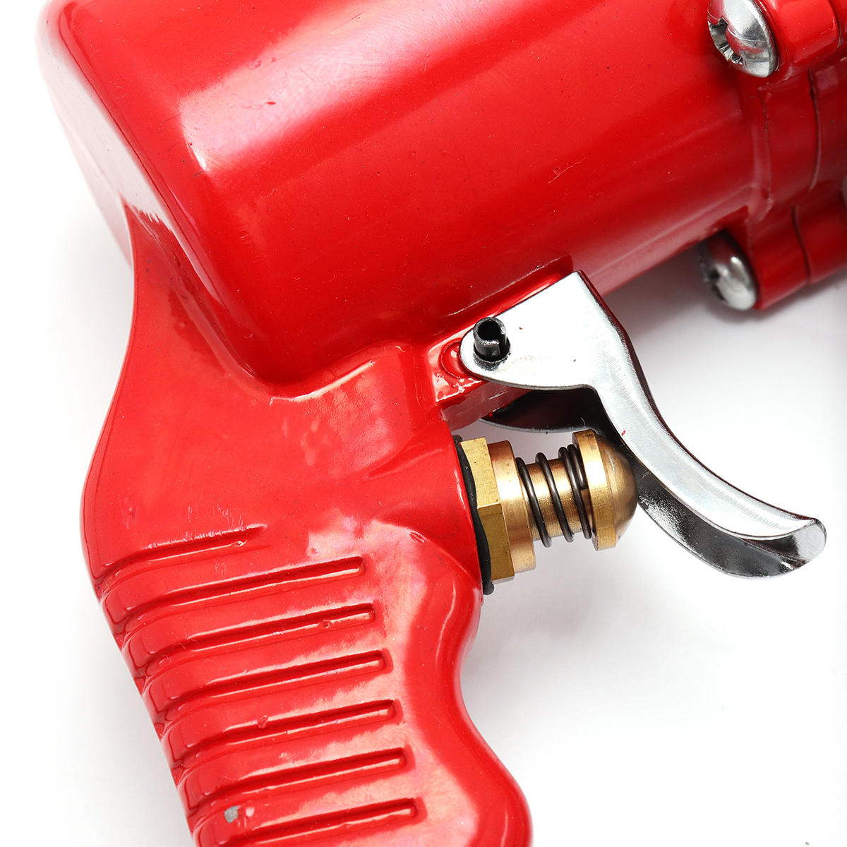 Manual One-Hand Grip Air Pneumatic Compressor Pump Grease Guun Red