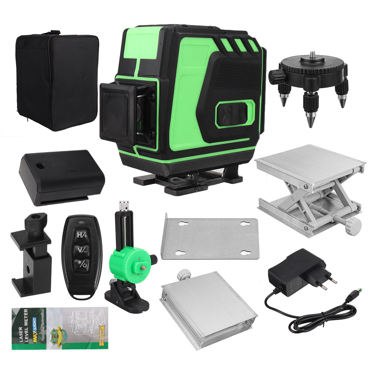 8/12 Line Green Laser Level Meter 360 Horizontal And Vertical Cross 4D High-Intensity Light Self-Leveling Measurement