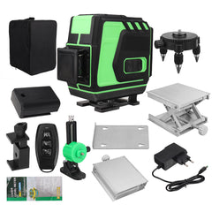 8/12 Line Green Laser Level Meter 360 Horizontal And Vertical Cross 4D High-Intensity Light Self-Leveling Measurement