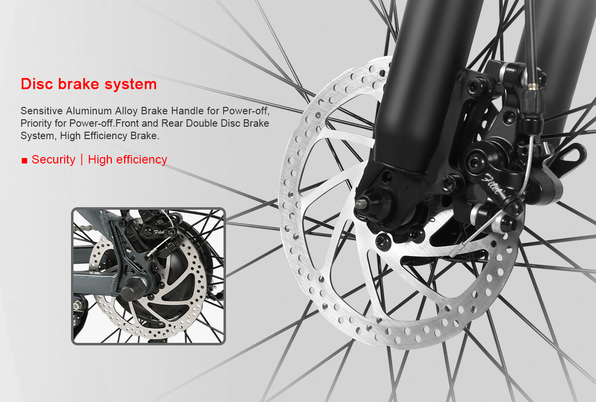 Electric Bike 36V 13AH 500W Motor Recommended Top Speed 25KM/H 26 Inches Tire Electric Bike 40-80km Mileage Max Load 150Kg EU DIRECT