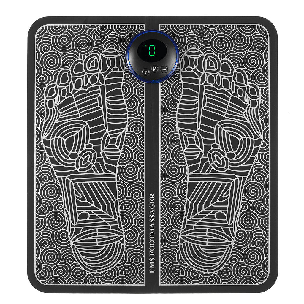 EMS Physiotherapy Foot Massage Mat Portable Leg Blood Circulation Massager Relax Device