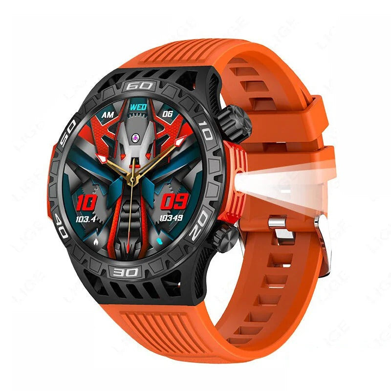 1.46" HD Smart Watch: Bluetooth Call, Heart Rate, Blood Pressure, SOS, Sleep Monitor, 10M Waterproof, Multi-Sport, Music Playback