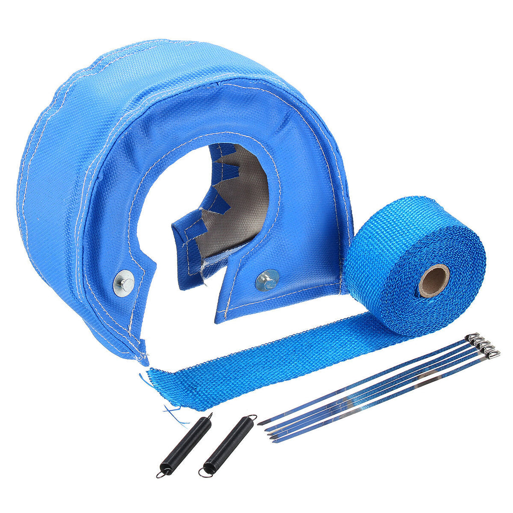 T4 Turbo Heat Shield Blanket Cover with Exhaust Manifold Downpipe Wrap Kit