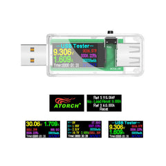 USB Tester DC Digital Voltmeter Power Bank Charger Indicator Voltage Current Meter Clear