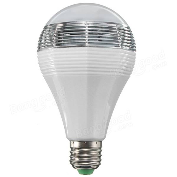 E27/E26 Wifi Control Music Smart Audio Speaker LED Multicolor Bulb Light Lamp AC 90-264V