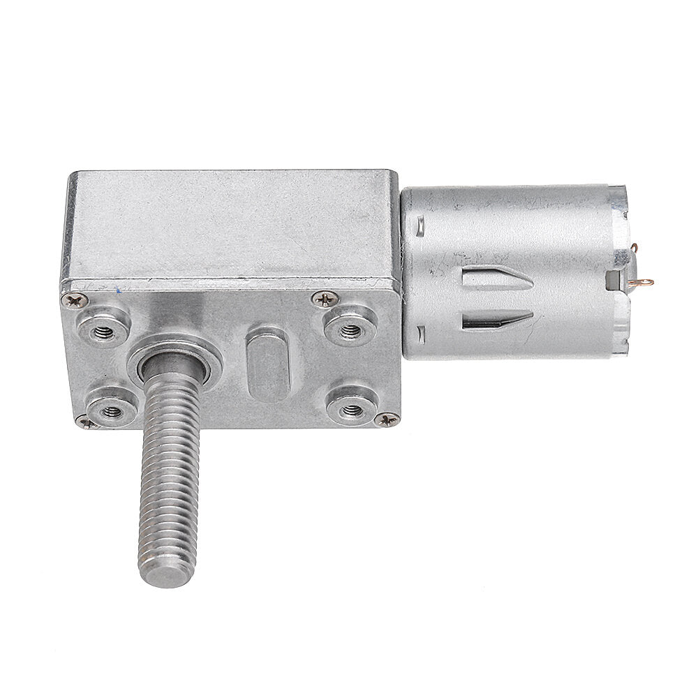 DC 12V Worm Gear Motor 10/30/90/150RPM Turbine Self-locking Reduction Gear Motor