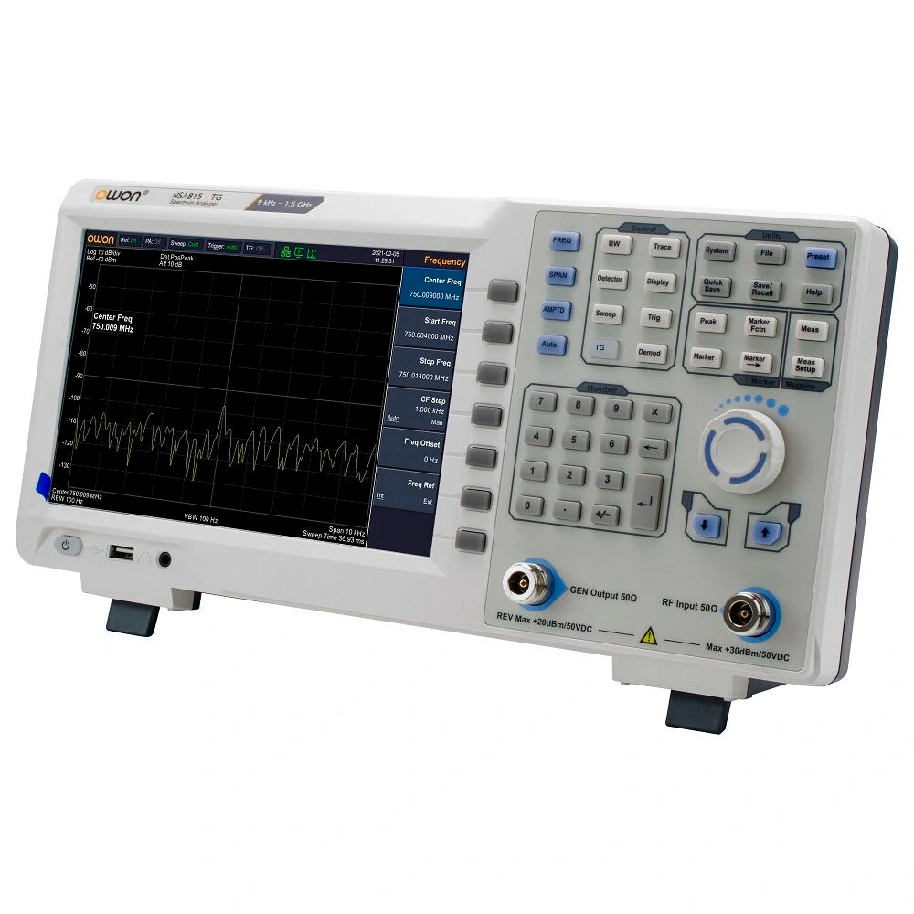 1.5GHz 9Inch TFT LCD Display Spectrum Analyzer + Tracking Generator Support USB LANHDMI Communication Interface