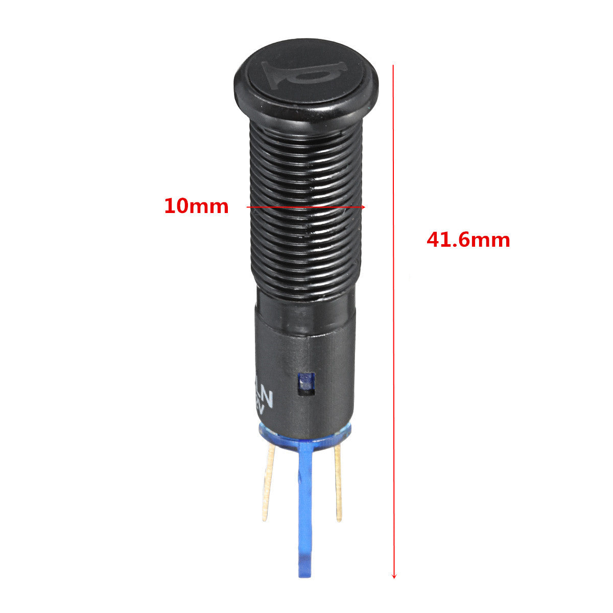 10MM LED Dashboard Warning Signal Light Van Dash Panel Indicator Lamp 12/24/36V