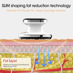Handheld RF Beauty Slimming Device - EMS & RF Modes for Body Shaping, Skin Tightening, and Fat Burning at Home